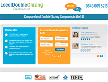 Tablet Screenshot of localdoubleglazingquotes.co.uk